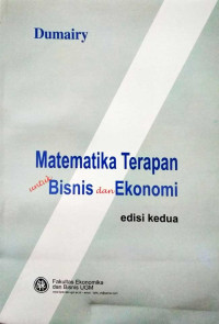 Matematika Terapan untuk Bisnis dan Ekonomi