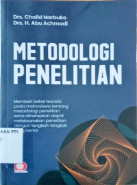 Image of Metodologi Penelitian